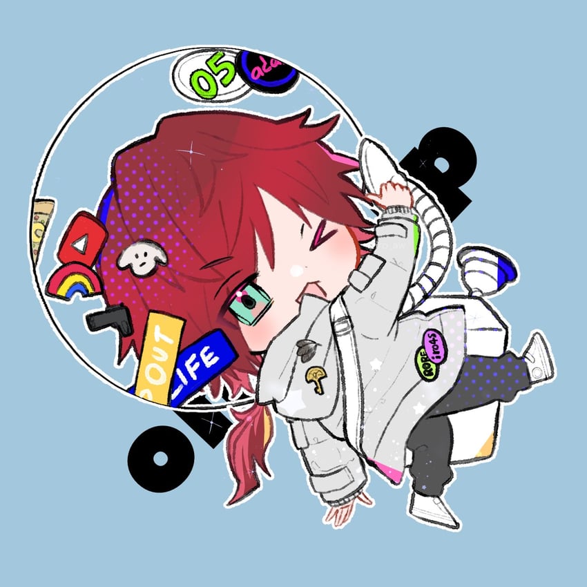 lauren iroas and astronaut (nijisanji and 2 more) drawn by iro_aw