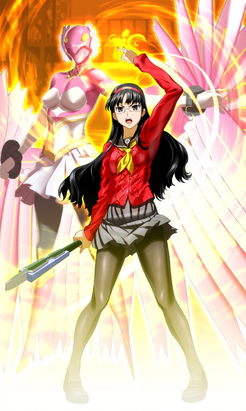 amagi yukiko and konohana sakuya (persona and 1 more) drawn by g-tetsu