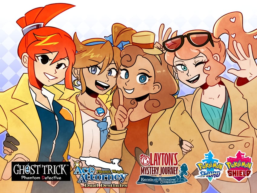 sonia, athena cykes, lynne, and katrielle layton (pokemon and 6 more) drawn by ministarfruit