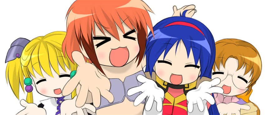 irui guneden, ibis douglas, tsugumi takakura, and sleigh presty (lucky star and 1 more) drawn by genjuu_rou