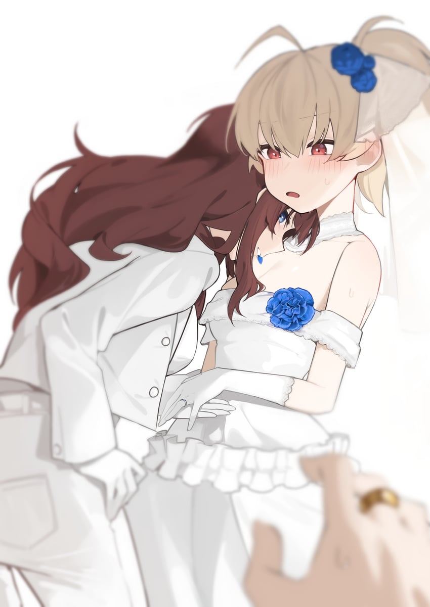 kaede johan nouvel and ando tazusa (assault lily) drawn by fataaa