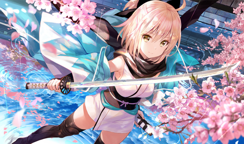okita souji (fate and 1 more) drawn by fuzichoco