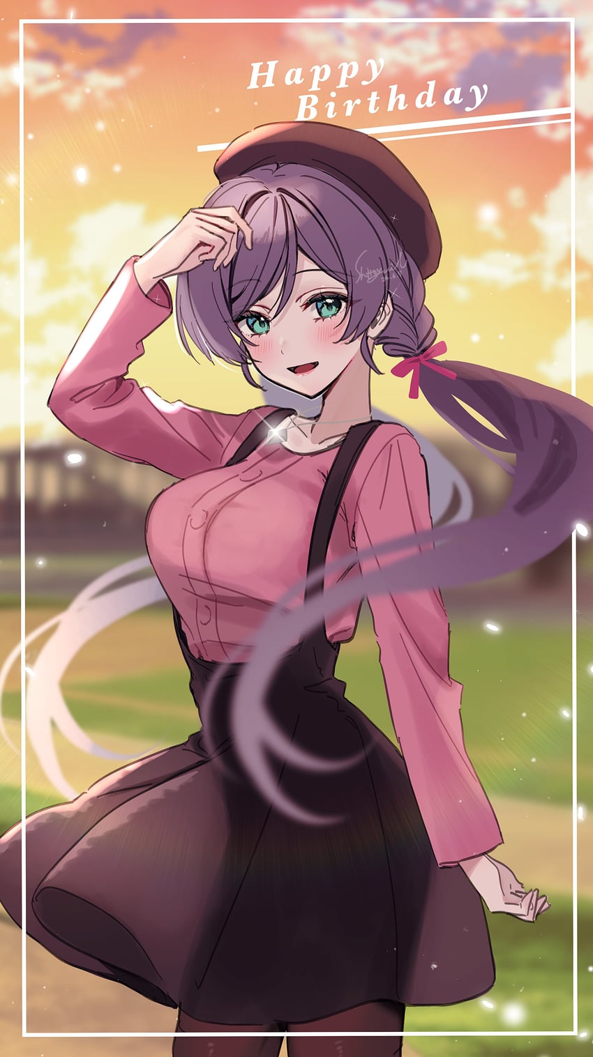 tojo nozomi (love live! and 1 more) drawn by yuuyu_(moco20111115)