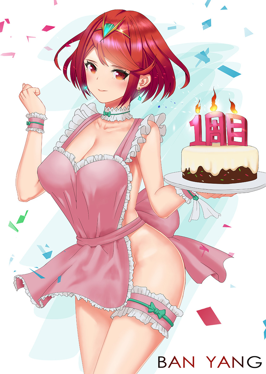 pyra (xenoblade chronicles and 1 more) drawn by ban_yang