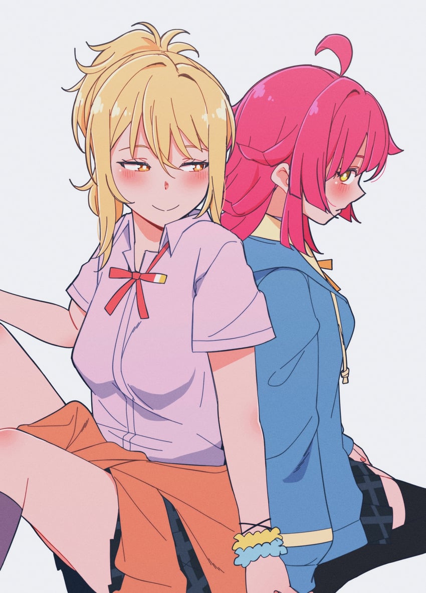 tennoji rina and miyashita ai (love live! and 1 more) drawn by rlqns9995
