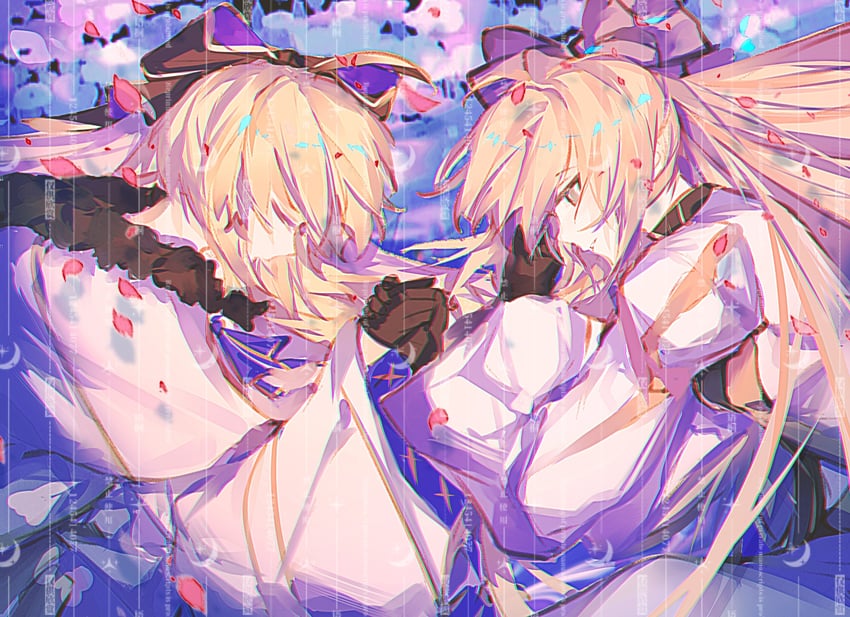 artoria pendragon, artoria caster, and aesc (fate and 1 more) drawn by sakuranull