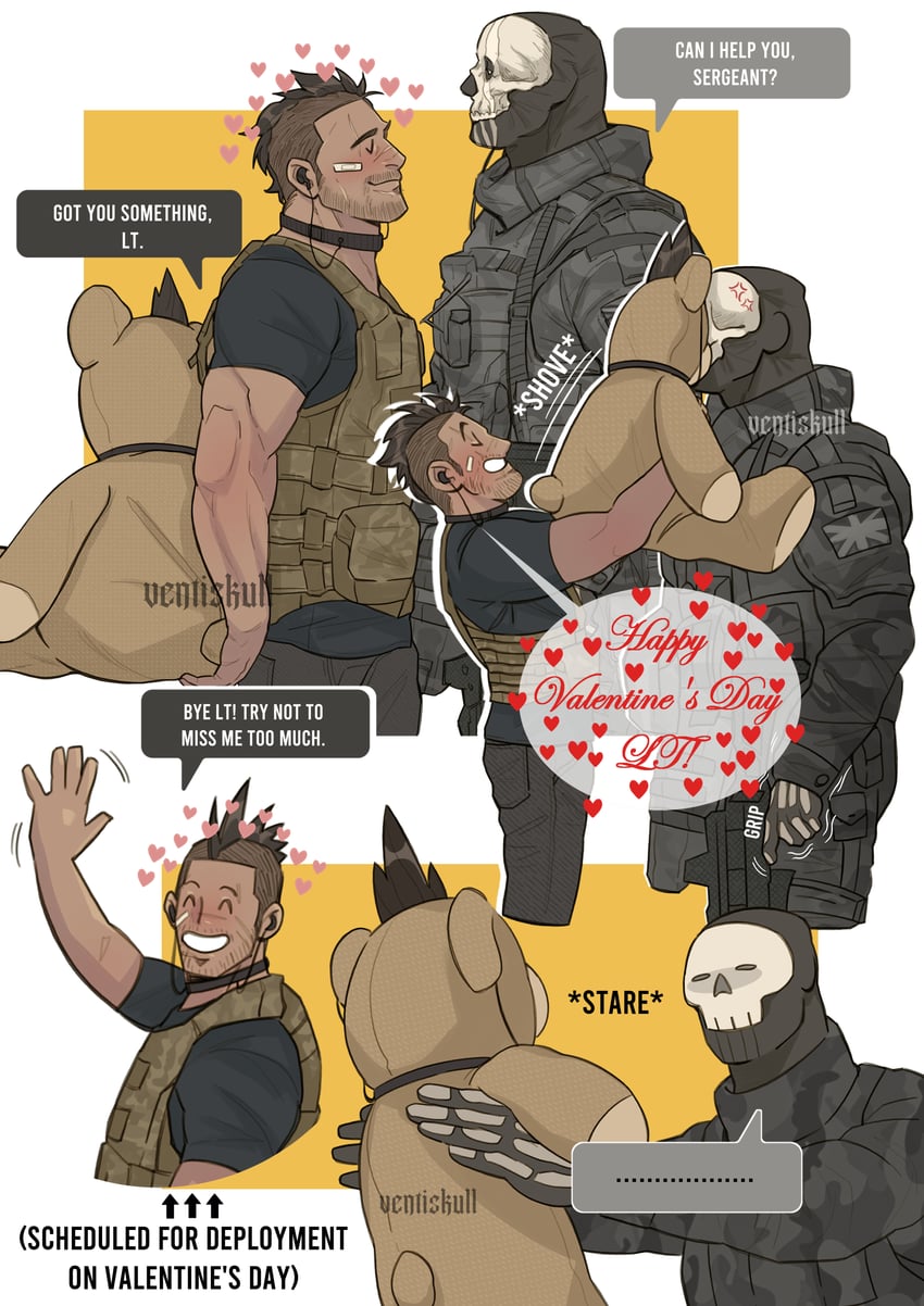ghost and soap (call of duty and 1 more) drawn by ives_navarro
