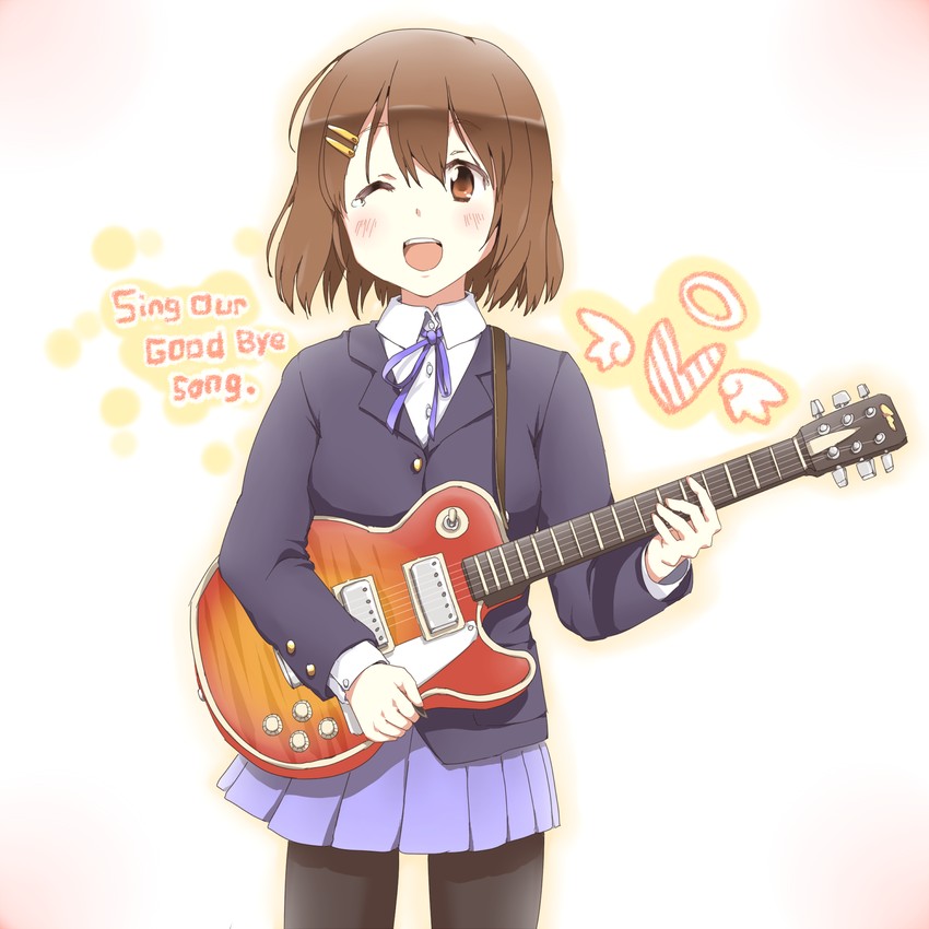 hirasawa yui (k-on!) drawn by any_(lucky_denver_mint)