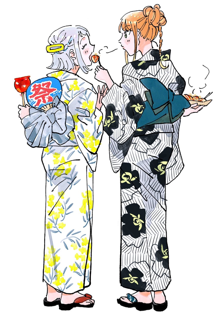 katsuragi lilja and shiun sumika (idolmaster and 1 more) drawn by kate_jgk