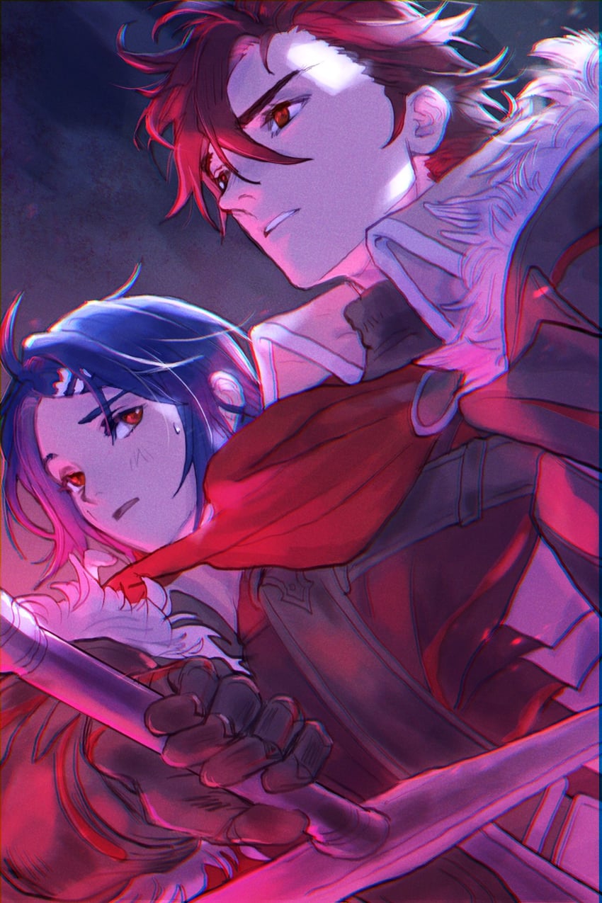 alcryst and diamant (fire emblem and 1 more) drawn by faithom