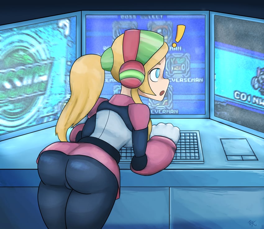 roll (mega man and 1 more) drawn by zjk_(zajokeyaknow)