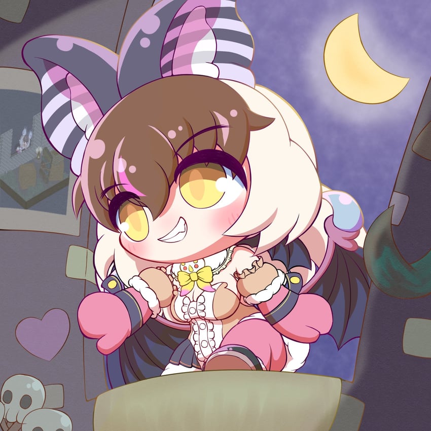 brown long-eared bat (kemono friends and 1 more) drawn by daisantw