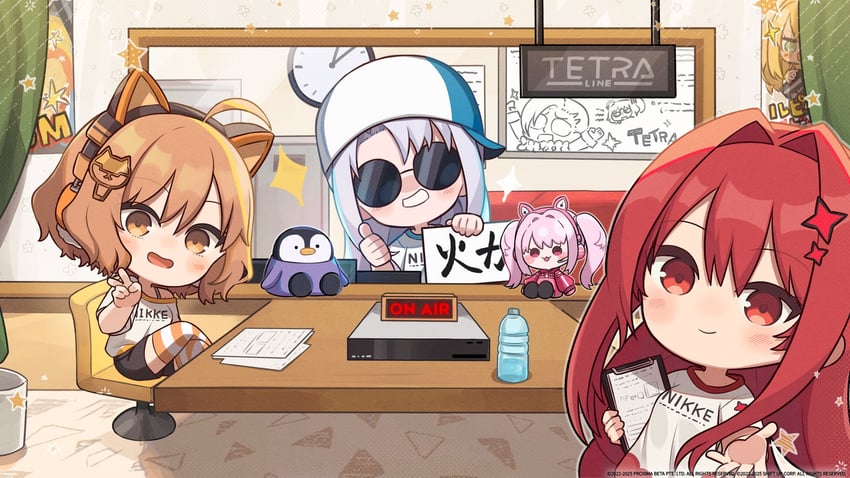 anis, rapi, alice, rupee, neon, and 1 more (goddess of victory: nikke) drawn by totatokeke