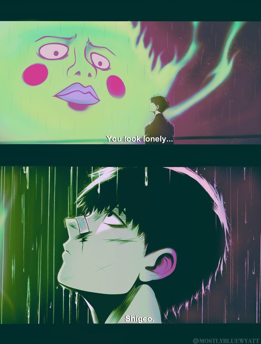 kageyama shigeo and ekubo (mob psycho 100 and 2 more) drawn by mostlybluewyatt