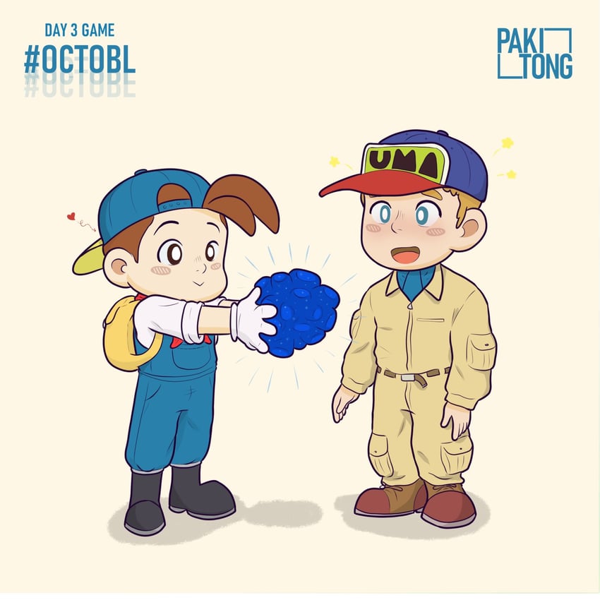 pete and gray (bokujou monogatari and 1 more) drawn by pakitong