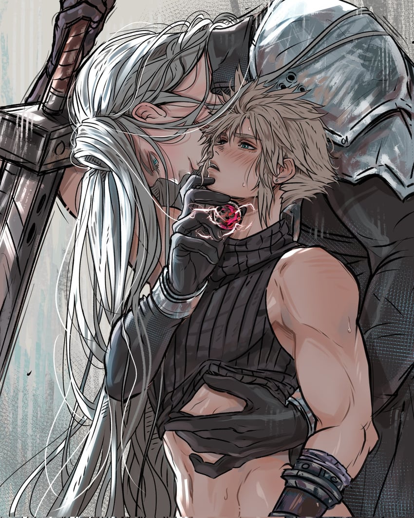 cloud strife and sephiroth (final fantasy and 3 more) drawn by kalisami1