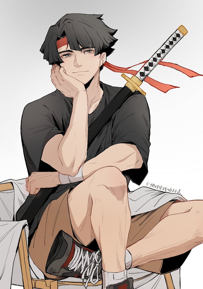 kazuma asogi (ace attorney and 1 more) drawn by beiqi0405