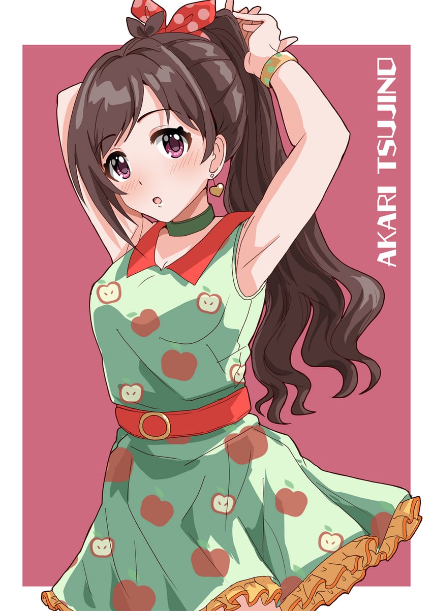 tsujino akari (idolmaster and 1 more) drawn by illustscody