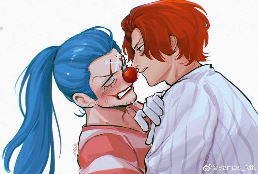 shanks and buggy the clown (one piece) drawn by vamos_mk