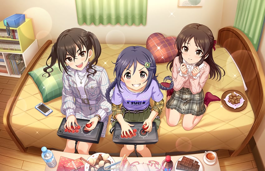 tachibana arisu, sunazuka akira, and miyoshi sana (idolmaster and 2 more)