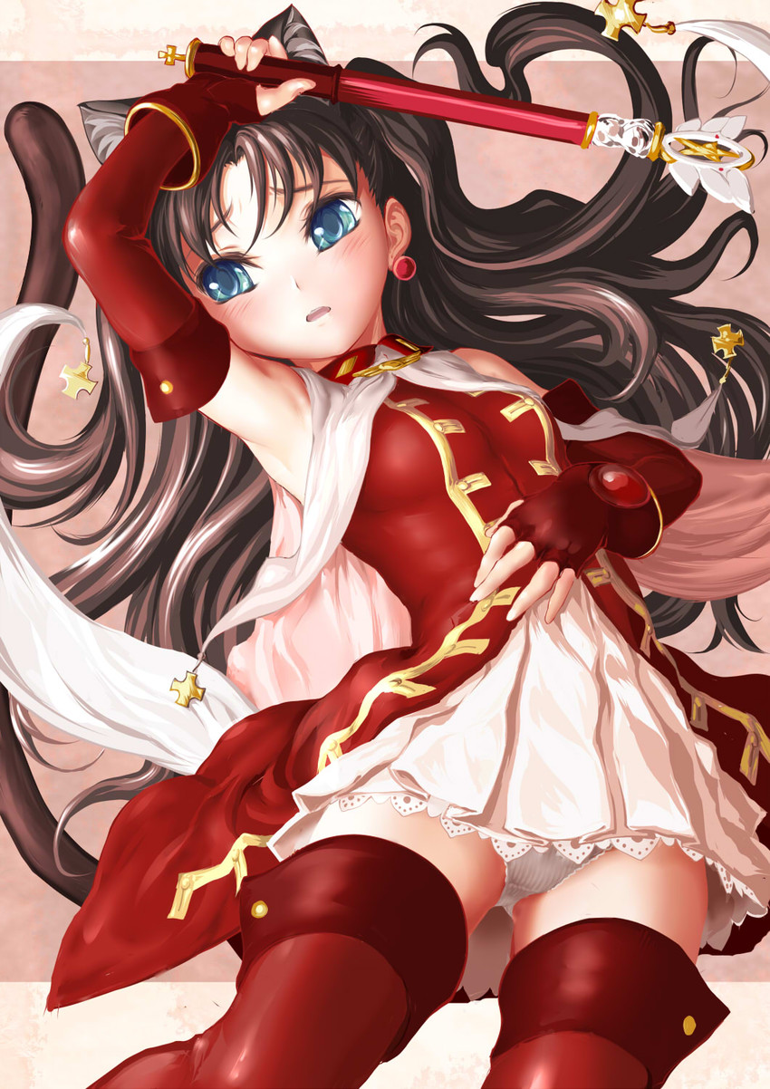 tohsaka rin, magical ruby, and kaleido ruby (fate and 1 more) drawn by yasu_sakana