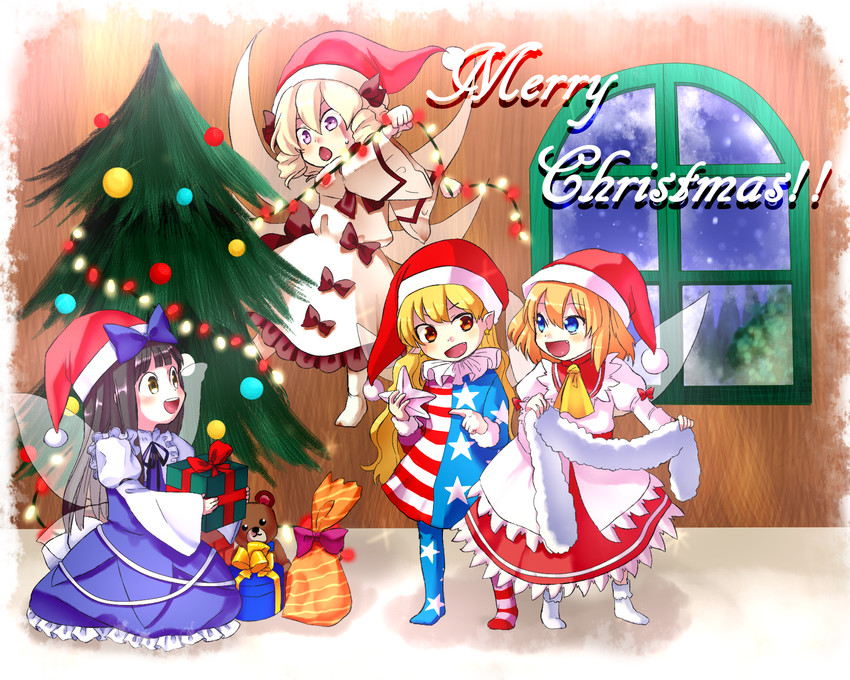 clownpiece, star sapphire, luna child, and sunny milk (touhou) drawn by akira_(salmo-tora-ke)
