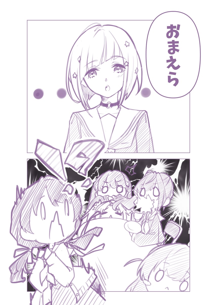 hinoshita kaho, fujishima megumi, otomune kozue, murano sayaka, yugiri tsuzuri, and 2 more (love live! and 1 more) drawn by kirisaki_nuko