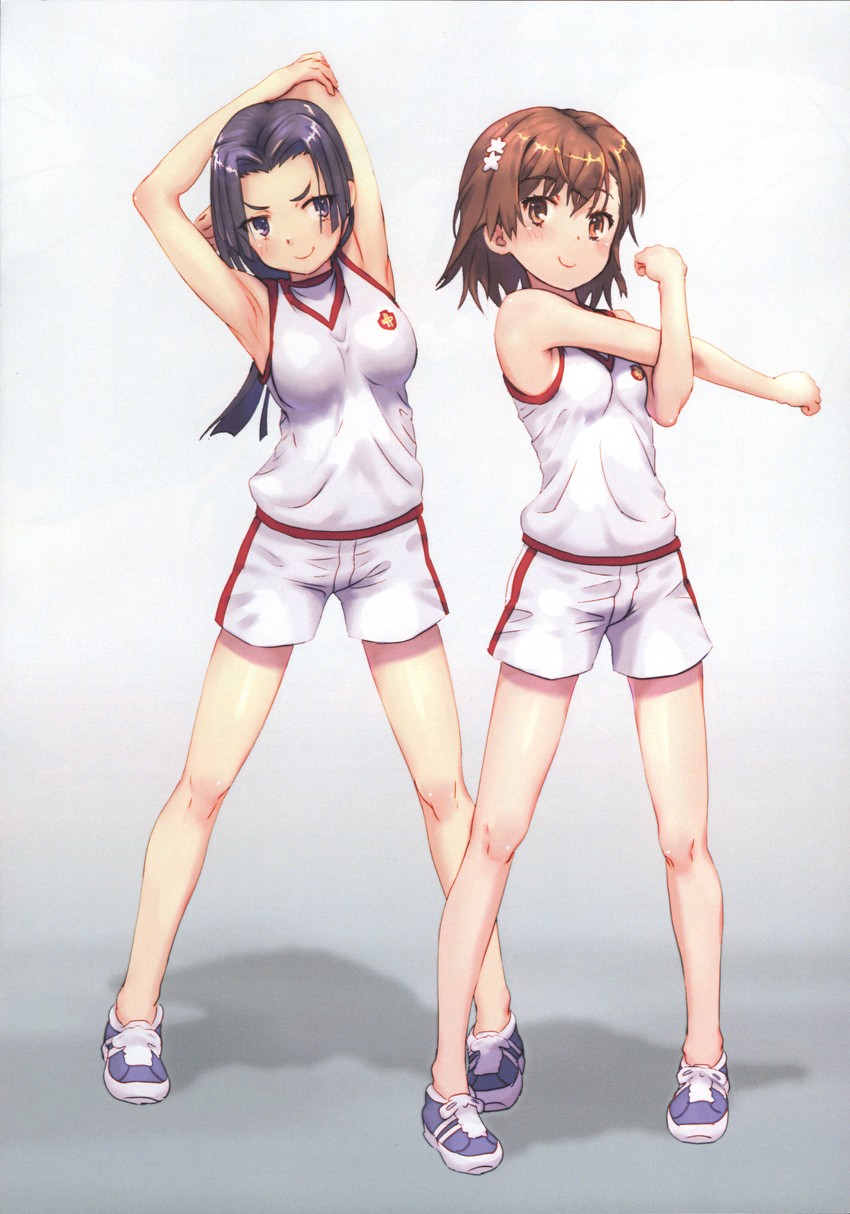 misaka mikoto and kongou mitsuko (toaru majutsu no index and 2 more) drawn by raika9