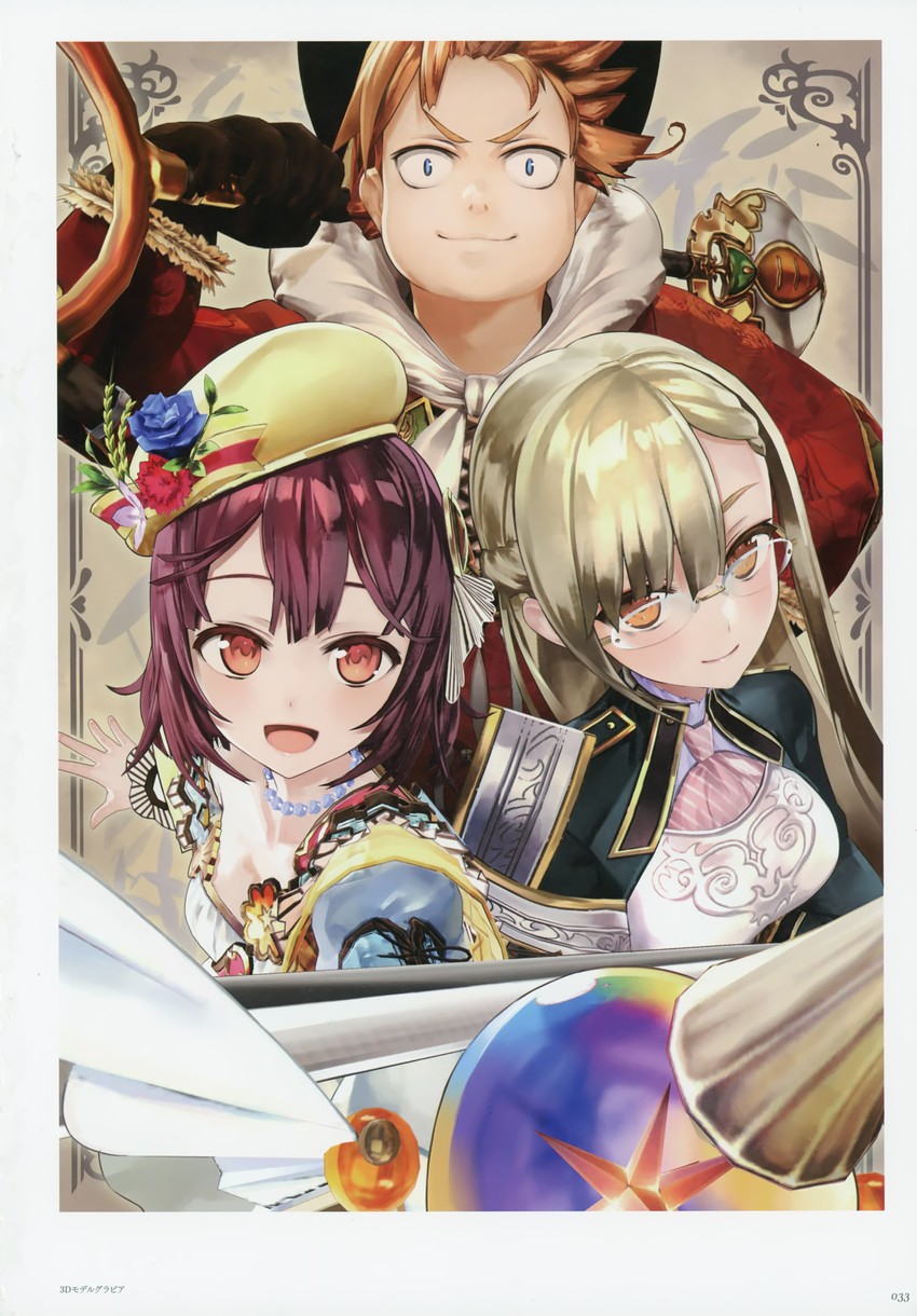 sophie neuenmuller, monika ellmenreich, and oskar behlmer (atelier and 1 more) drawn by noco_(adamas)