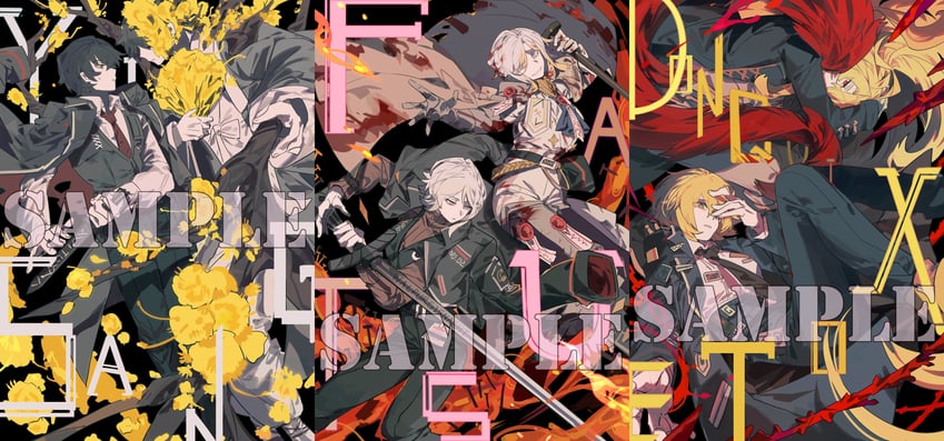 don quixote, faust, and yi sang (project moon and 1 more) drawn by itokenaikei