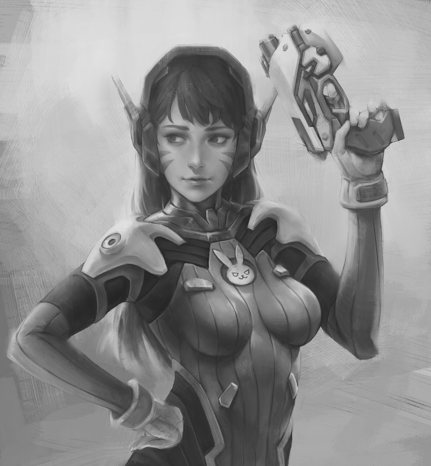 d.va (overwatch and 1 more) drawn by tim_liu