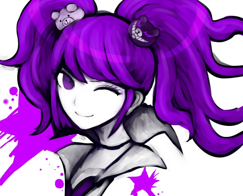 enoshima junko (danganronpa and 1 more) drawn by tezurumozuru
