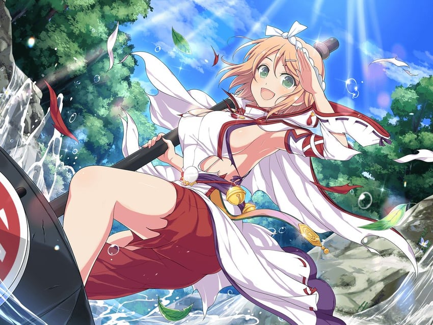 hanabi (senran kagura and 2 more) drawn by yaegashi_nan