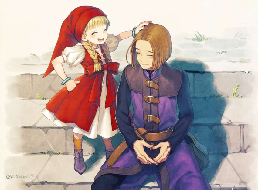 hero and veronica (dragon quest and 1 more) drawn by flaxvivi
