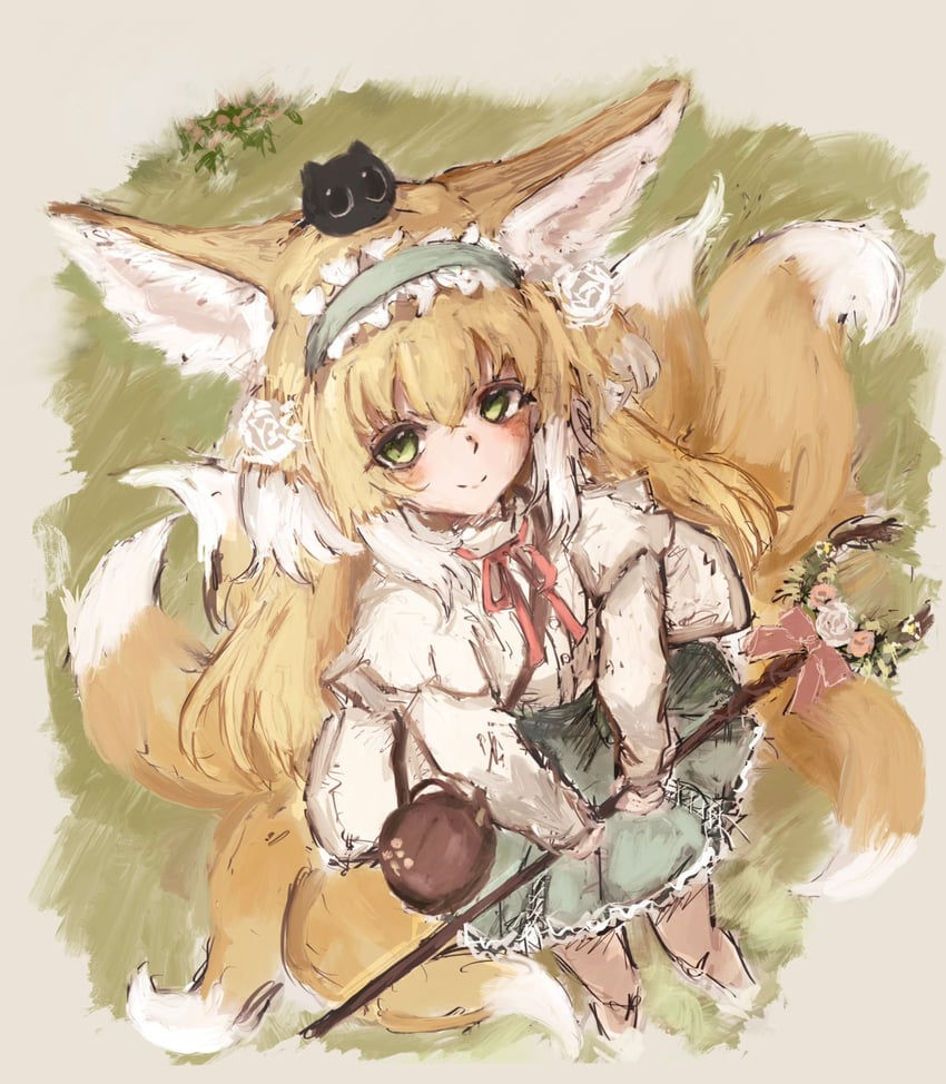 suzuran and heixiu (arknights and 1 more) drawn by mashiro_(mashilolicon)