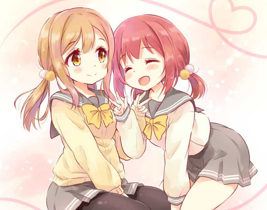 kunikida hanamaru and kurosawa ruby (love live! and 1 more) drawn by ringo_(nanaprin)