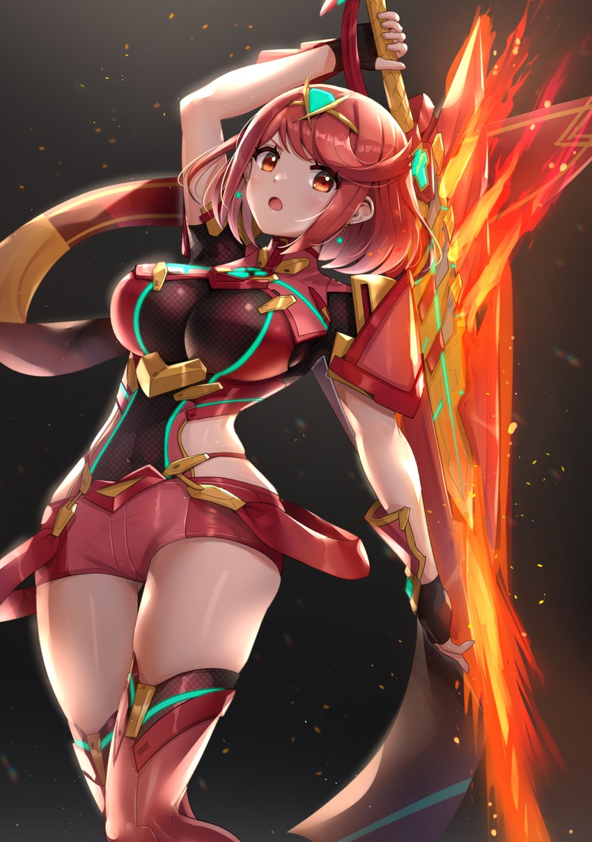 pyra (xenoblade chronicles and 1 more) drawn by gonzarez