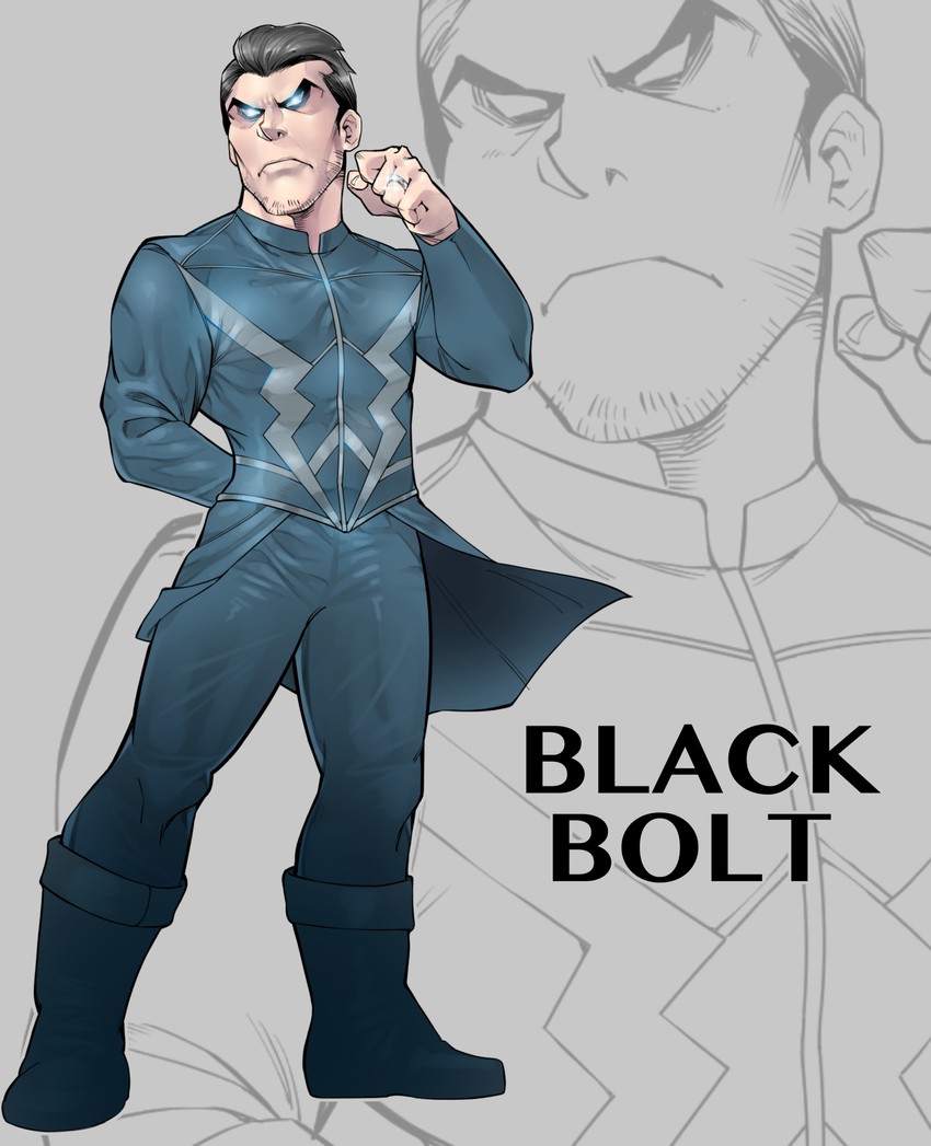 black bolt (marvel and 2 more) drawn by nakasone_god