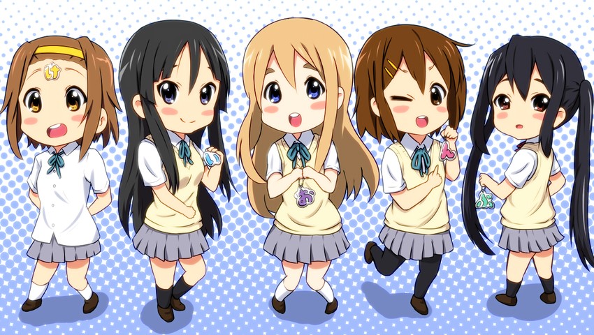 akiyama mio, nakano azusa, hirasawa yui, tainaka ritsu, and kotobuki tsumugi (k-on!) drawn by diesel-turbo
