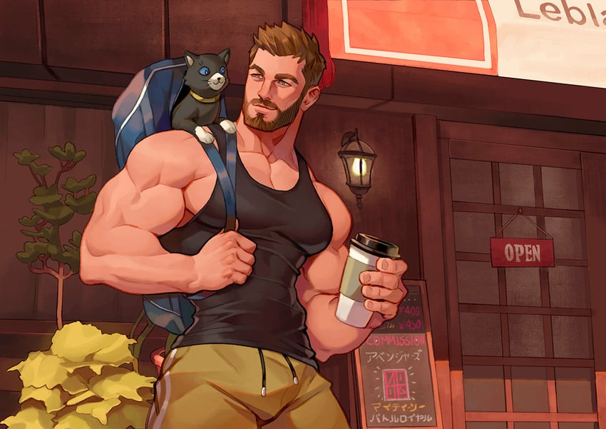 thor and morgana (persona and 3 more) drawn by absolum_art