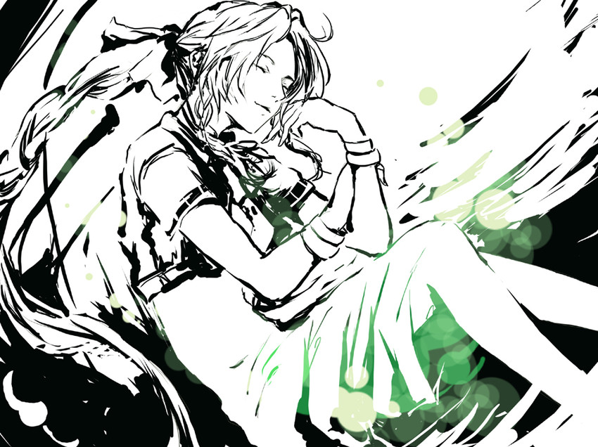 aerith gainsborough (final fantasy and 1 more) drawn by da_huang