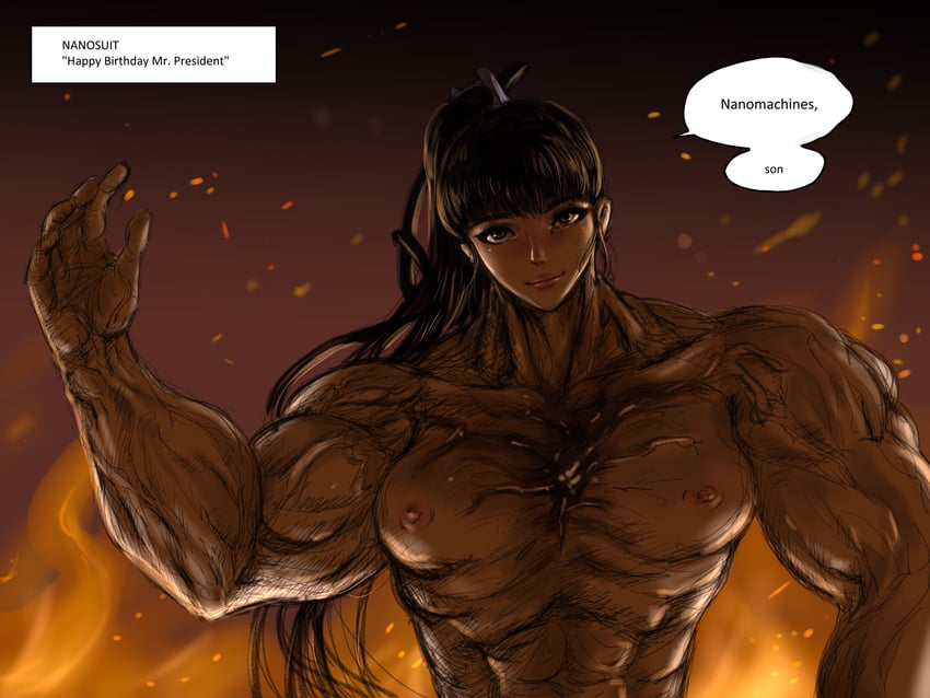 eve and steven armstrong (metal gear and 2 more) drawn by aya_swan