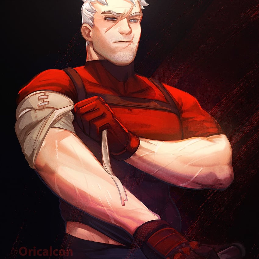 soldier: 76 (overwatch and 1 more) drawn by oricalcon