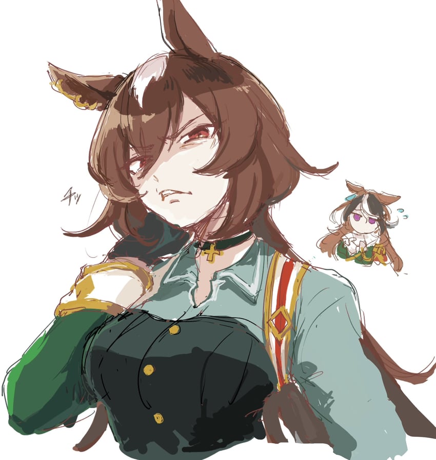 symboli rudolf and sirius symboli (umamusume) drawn by sekiyu_inu