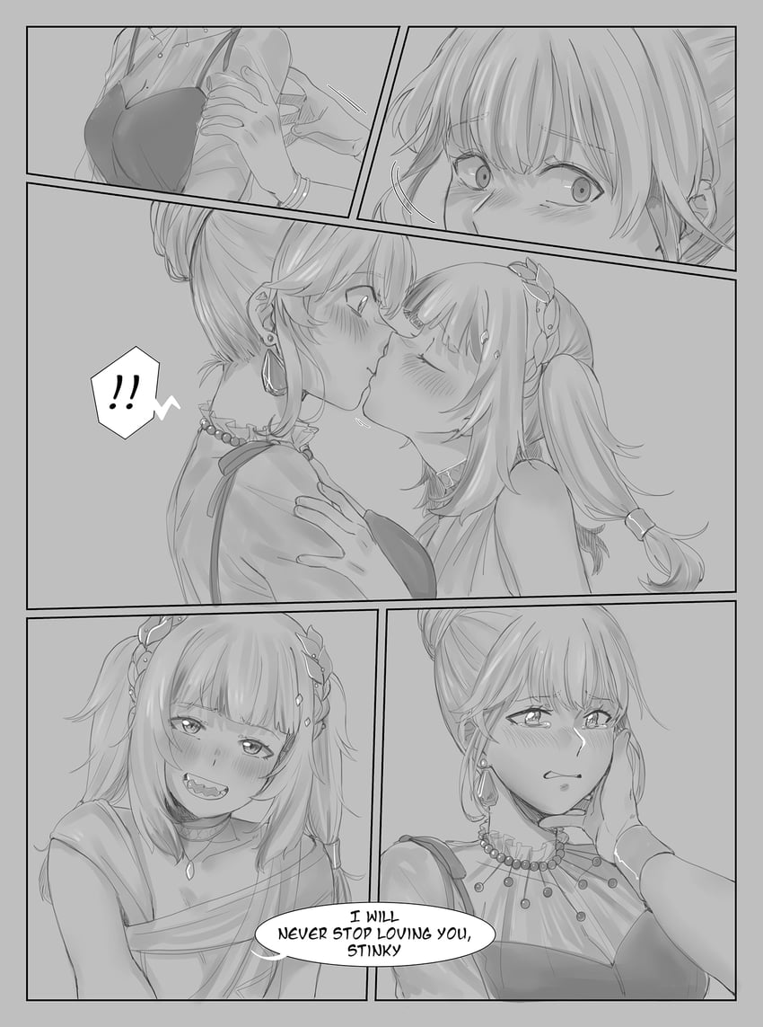 gawr gura and watson amelia (hololive and 1 more) drawn by gygerbeen_rtl06