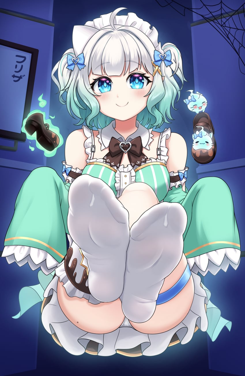 mint fantome and wisps (indie virtual youtuber) drawn by efreezerarts