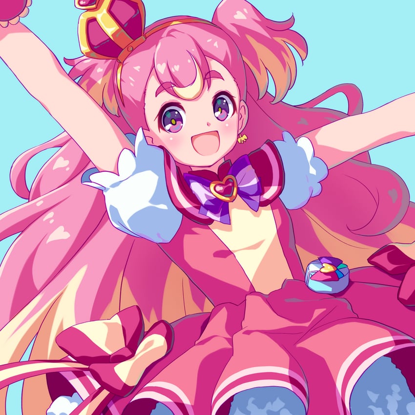 inukai komugi and cure wonderful (precure and 1 more) drawn by sayousuke