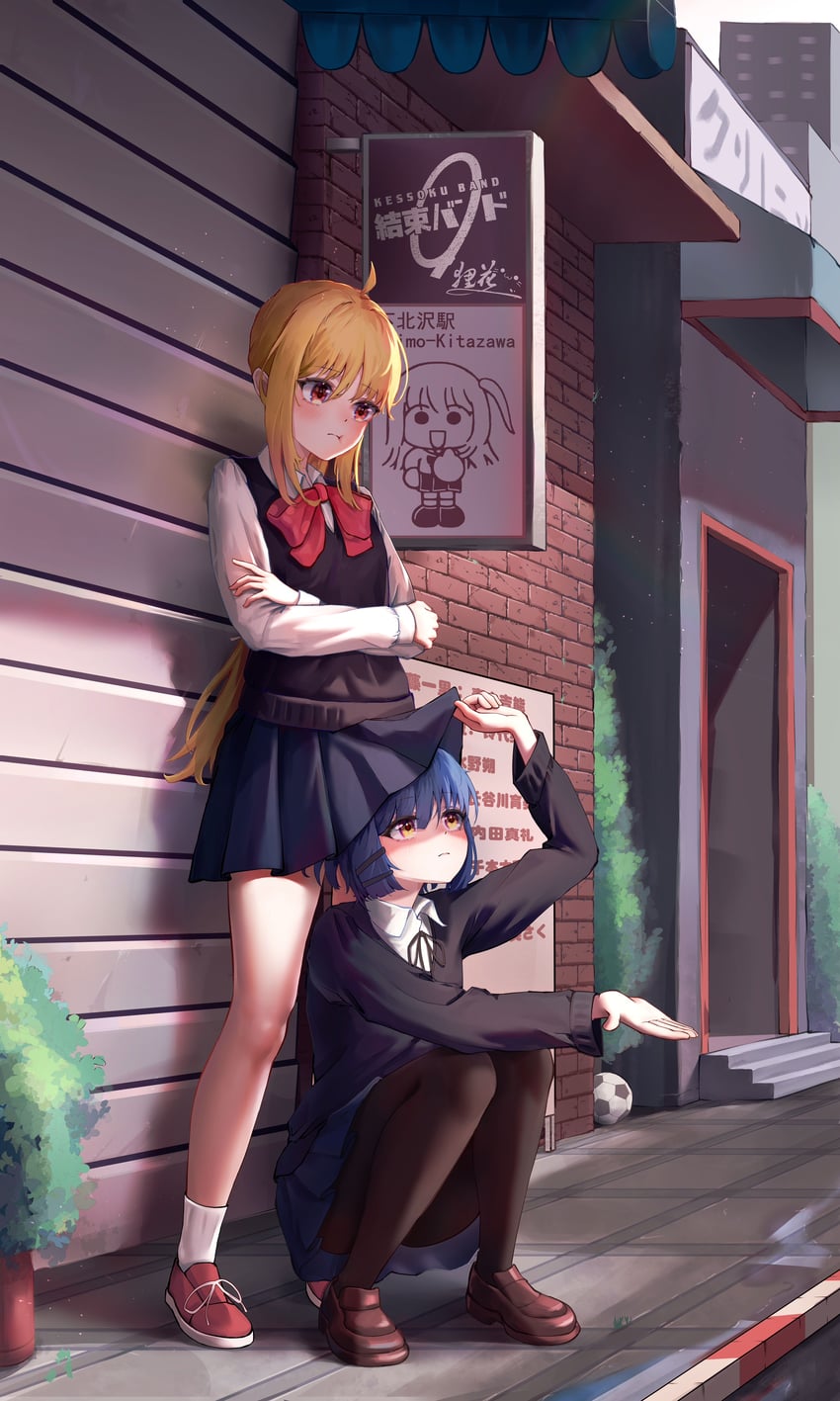 kita ikuyo, ijichi nijika, and yamada ryo (bocchi the rock!) drawn by sklt_(swyt8223)