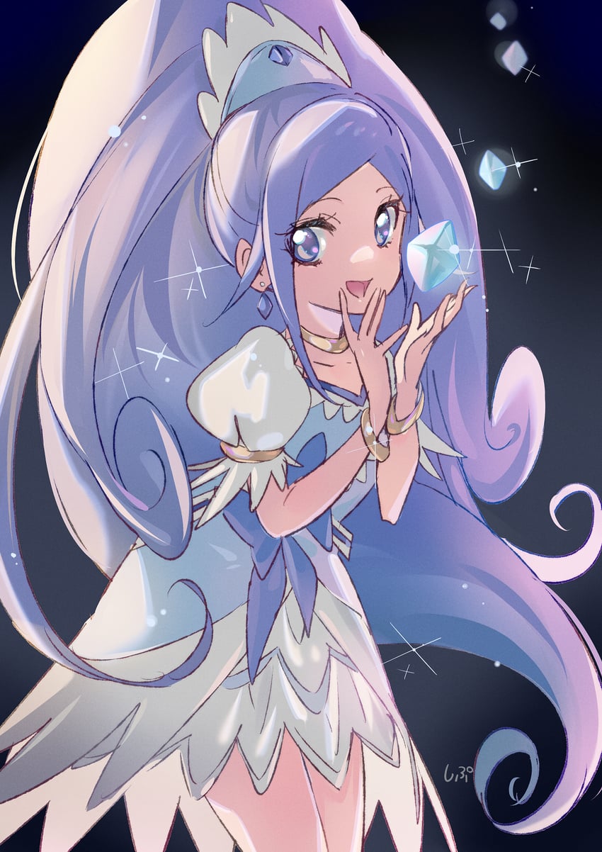 hishikawa rikka and cure diamond (precure and 1 more) drawn by shipu_(gassyumaron)