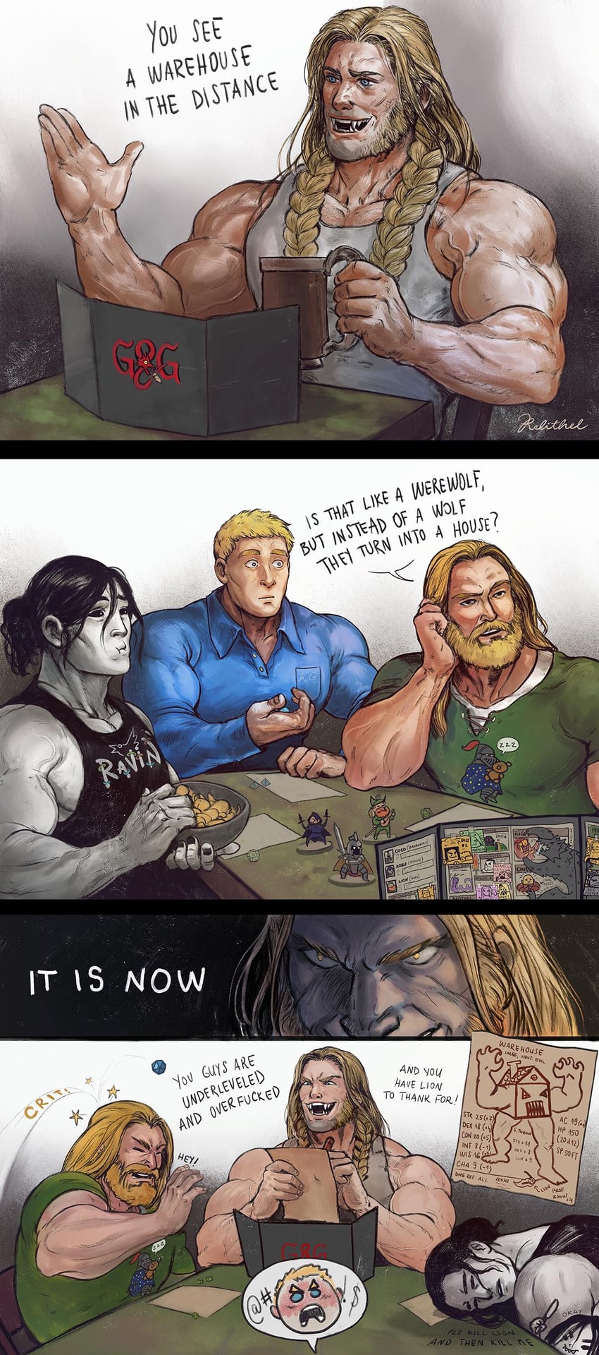 roboute guilliman, konrad curze, lion el'jonson, corvus corax, and leman russ (warhammer 40k) drawn by relithel